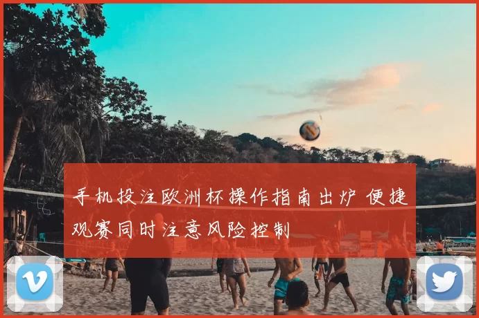 手机投注欧洲杯操作指南出炉 便捷观赛同时注意风险控制